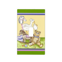 Nursery Stuffed Animals Baby Lightswitch Plate