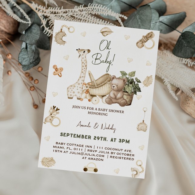 Nursery Toys Baby Shower Invitation (Creator Uploaded)