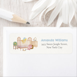 Nursery Toys Chicken Baby Shower Return Address Label