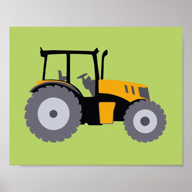 Nursery Tractor Print (Front)