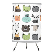 Nursery Tripod Lamp - Animal Face's