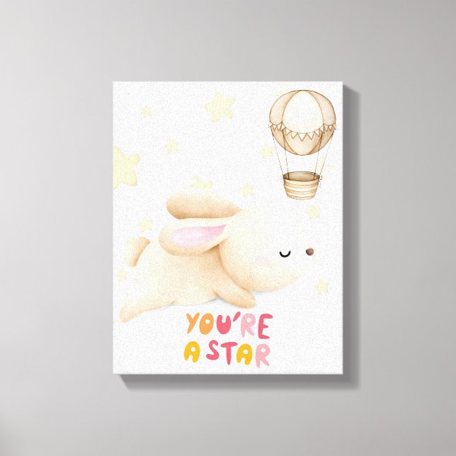 Nursery wall art - Canvas Print - You're a star (Front)