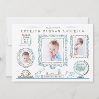 Nursery Wall Baby Birth Announcement