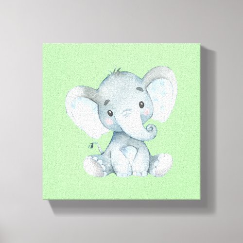 nursery wall decor baby elephant