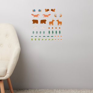 Nursery Woodland Animals Wall Decal