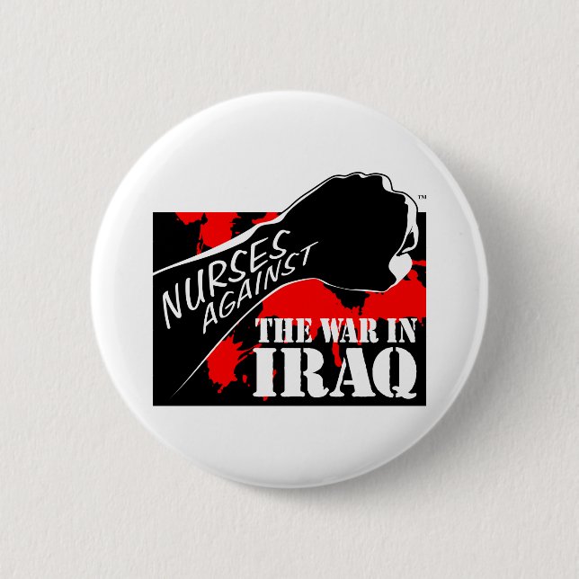 Nurses Against the War in Iraq Button (Front)