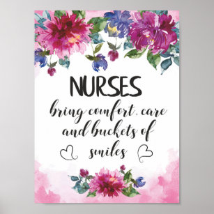 Nurses Appreciation Quote Graduation Gift Thank Poster