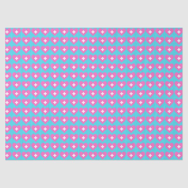 "Nurses Are All Heart" Tissue Paper (Front)
