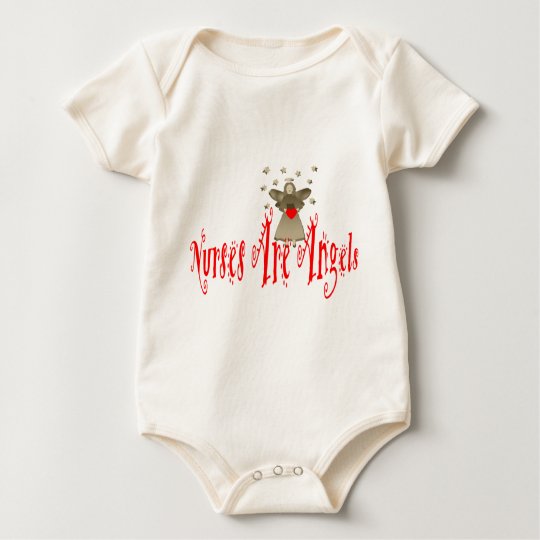 Nurses Are Angels Baby Bodysuit