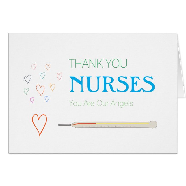 Nurses are angels cards (Front Horizontal)