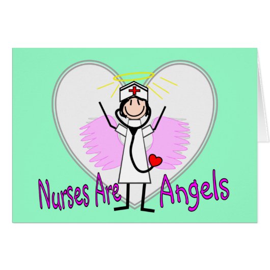 Nurses Are Angels Cards (Front Horizontal)