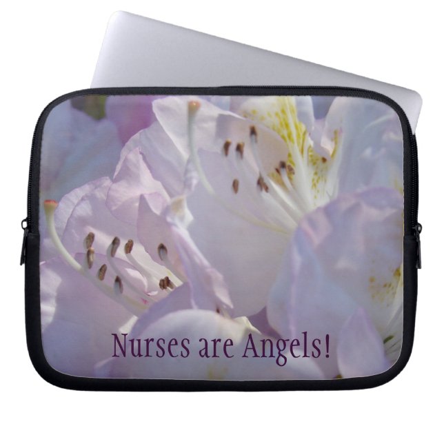 Nurses are Angels! Computer laptop case sleeve (Front)
