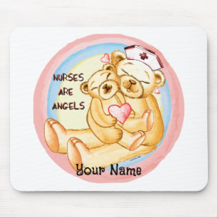 Nurses are angels mouse pad