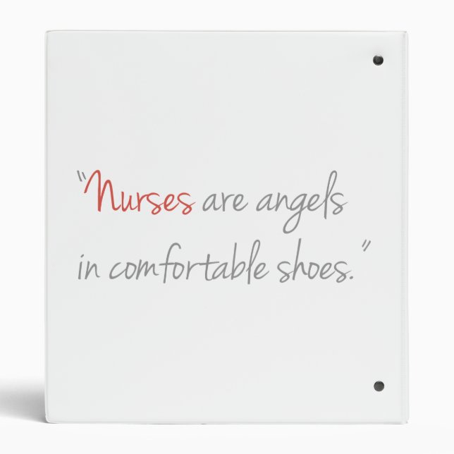 Nurses are Angels Nursing Binder (Back)