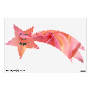 Nurses are Angels! wall decals Pink Rose Nursing