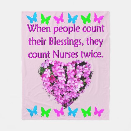 NURSES ARE APPRECIATED FLEECE BLANKET