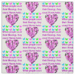 NURSES ARE BLESSINGS TO ALL ON THIS EARTH FABRIC
