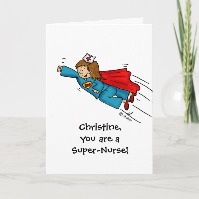 Nurses are Heroes - Happy Nurses Day - Personalize Card (Front)