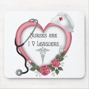 Nurses Are IV Leaguers Mouse Pad