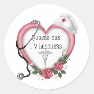 NURSES ARE IV LEAGUERS Sticker