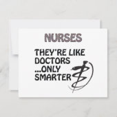 NURSES ARE SMARTER THAN DOCTORS (Front)