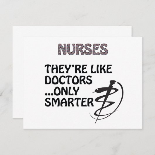 NURSES ARE SMARTER THAN DOCTORS (Front/Back)