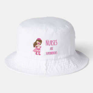 Nurses are Superheroes Bucket Hat