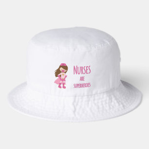 Nurses are Superheroes Bucket Hat