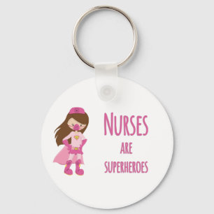Nurses are Superheroes Keychain