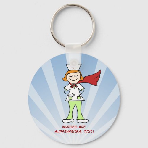 Nurses Are Superheroes Keychain