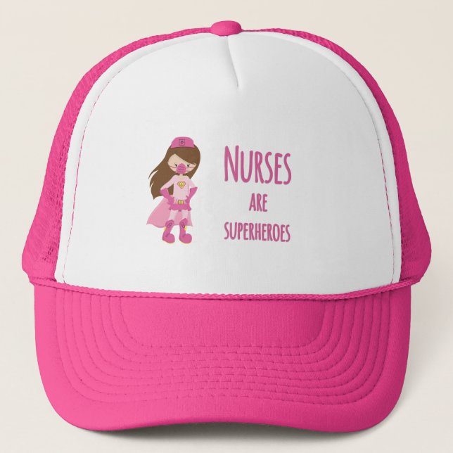 Nurses are Superheroes Trucker Hat (Front)