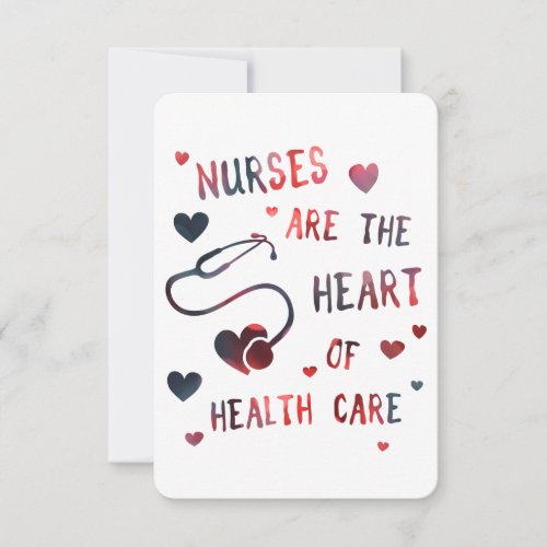 nurses are the heart of healthcare bokeh invitation
