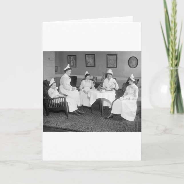 Nurses at Tea, early 1900s Card (Front)