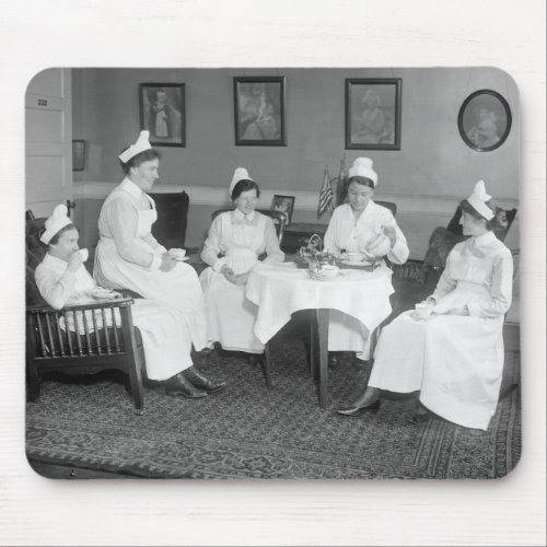 Nurses at Tea early 1900s Mouse Pad