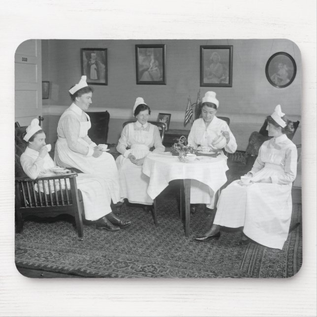 Nurses at Tea, early 1900s Mouse Pad (Front)