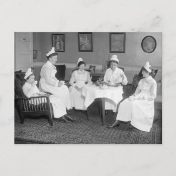 Nurses At Tea  Early 1900s Postcard by Photoblog at Zazzle