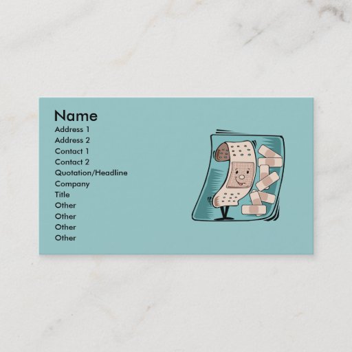 Customizable Nurse's Business Card