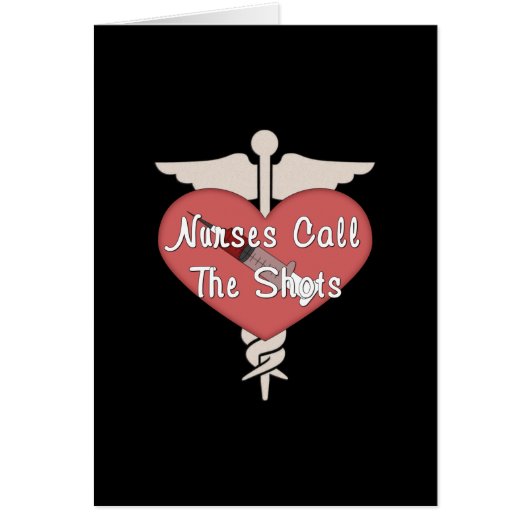 Nurses Call The Shots Cards (Front)