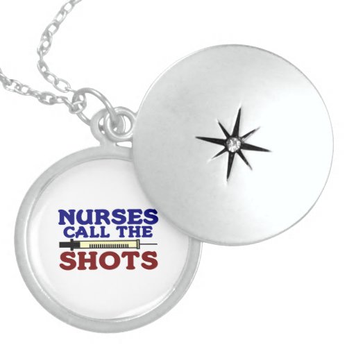 Nurses Call The Shots Locket Necklace