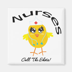 Nurses Call The Shots Magnet