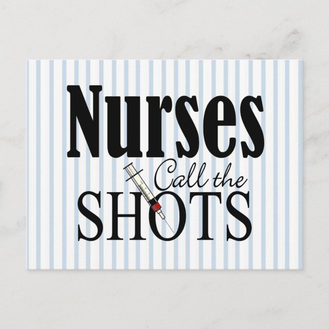 Nurses Call the Shots Postcard (Front)