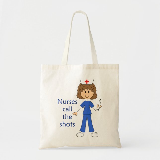 Nurses Call the Shots Tote Bag (Front)