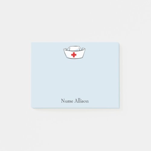 Nurses Cap Add Name 4x3 Post_it Notes