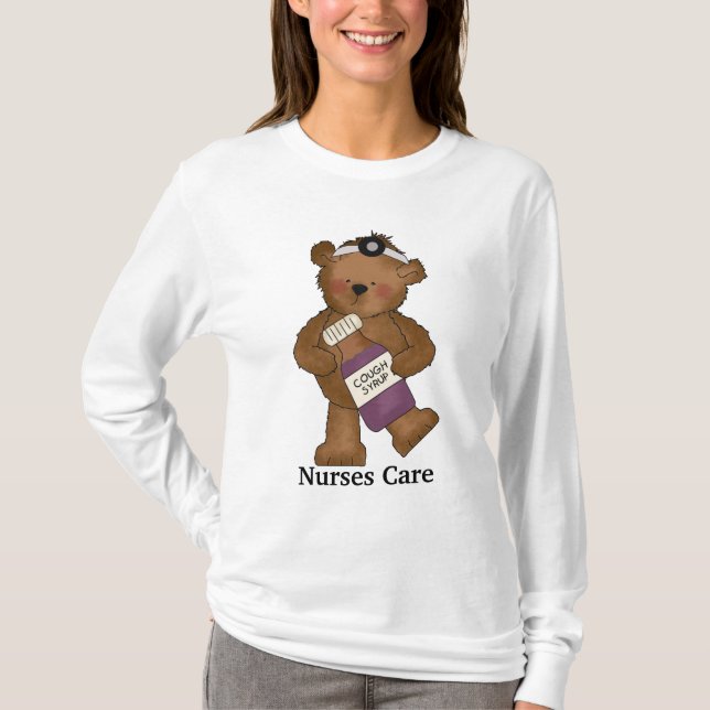 Nurses Care Bear t-shirt (Front)