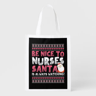 Nurses Christmas Grocery Bag