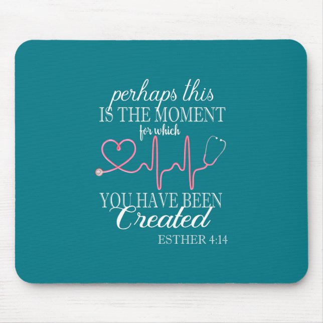 Nurses Created Moment Ruth Nurse Blessing Mouse Pad (Front)