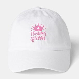 Nurses cute simple pink modern gift queen Hat