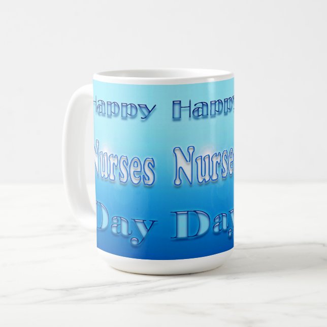 Nurses Day Blue Coffee Mug (Front Left)