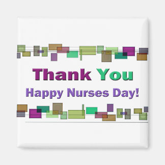 Nurses Day Gifts Colorful Squares Magnet