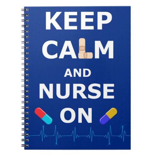 Nurses Day Keep Calm Photo Notebook 80 Pages BW